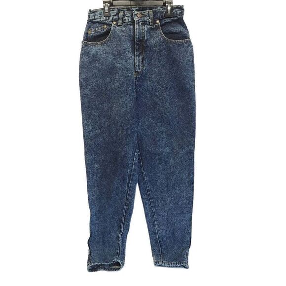 Zena Vintage High-waisted Dark Denim Women's Jeans Size 12 E6 - Picture 1 of 9
